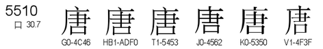 U+5510